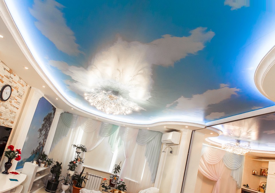 Заказать потолок с фотопечатью в г. Лесной